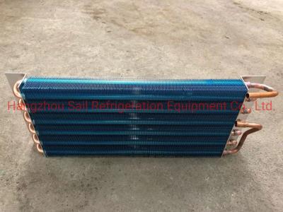 China Small Square Fin Type Evaporator Dehumidifier Coil Copper Tube For Freezer for sale