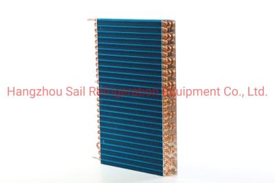 China Refrigerador de placas de alumínio, bobinas de evaporador, condensador de barbatanas azuis à venda