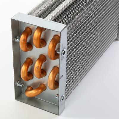 China Cubierta de condensador de intercambiador de calor de tubo de aluminio con aletas para congelador de enfriador en venta