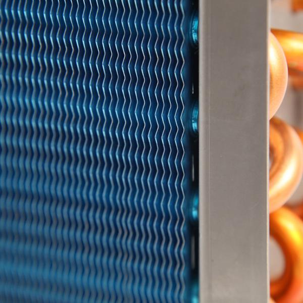 Quality Hydrophilic Air Cooled Finned Tube Heat Exchanger Condenser Coil Radiator for sale