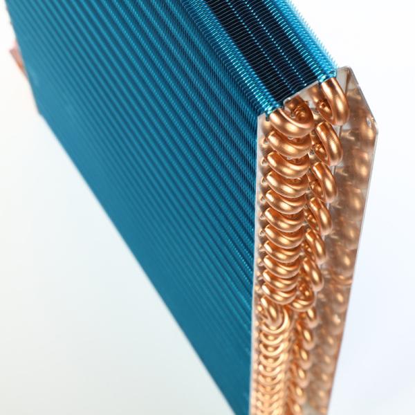 Quality Corrugated Fin Copper Condenser Coil Tube AC Evaporator Coil for sale