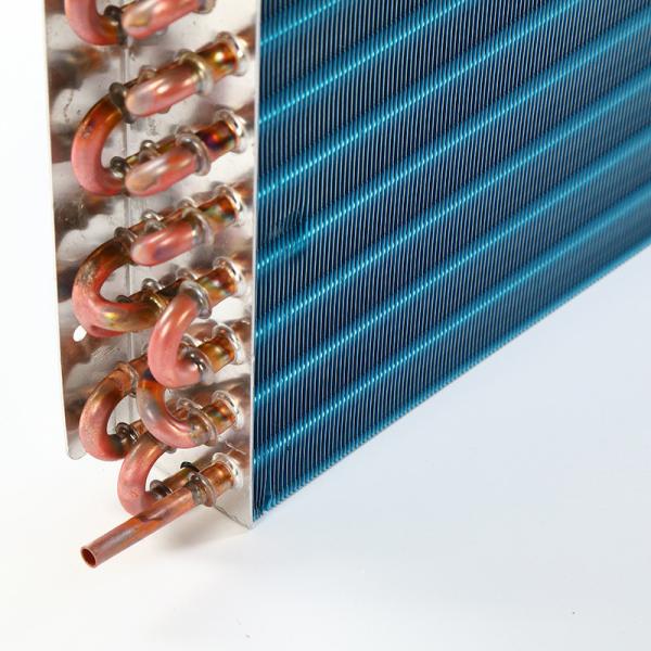 Quality Corrugated Fin Copper Condenser Coil Tube AC Evaporator Coil for sale