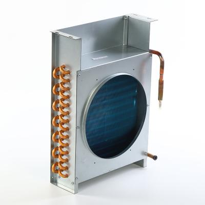 China Refrigerador industrial bobina de condensador de aluminio con aleta corrugada personalizada en venta