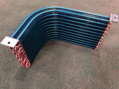 China Evaporador de bobina de condensador de cobre en forma de L en venta