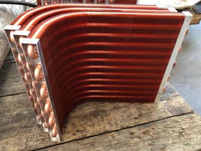 China Refrigeration Heat Pump Condenser Coil Micro Channel Water Cooled for sale