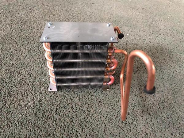 Quality Flat Aluminium Finned Tube Heat Exchanger Condenser Coil Cooler for sale