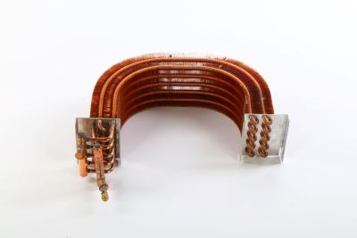 China Refrigerado Evaporador Tubos de cobre finados Intercambiador de calor Refrigerador personalizado à venda