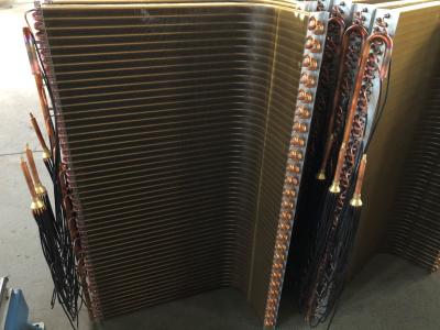 Chine Réfrigérateur échangeur de chaleur à tubes à nageoires tubes de cuivre condensateur OEM à vendre