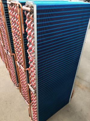 China Envase de condensador de refrigerador de aleta azul de aluminio hidrófilo en venta