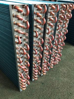 China Evaporador de tubos de aleta de cobre de aluminio dorado en forma de L en venta
