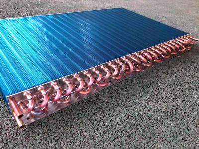 China Las bobinas de los evaporadores de microcanales de los condensadores de aleta azul de aluminio en venta