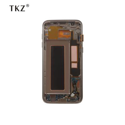 China Touch Screen Cell Phone OLED Screen Black White Gold For SAM Galaxy S7 Edge LCD for sale