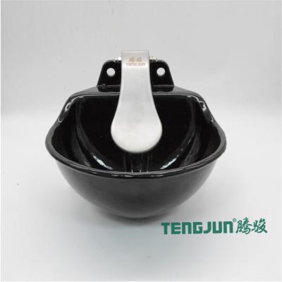 China Coated Powder Sturdiness Cattle Cow Water Bowl Iron Enamel Surface for sale