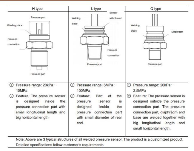 WTsensor Industrial OEM CE ISO9001 -100KPa 100MPa Corrosion Resistant Hydrostatic Oil Water Pressure Sensor