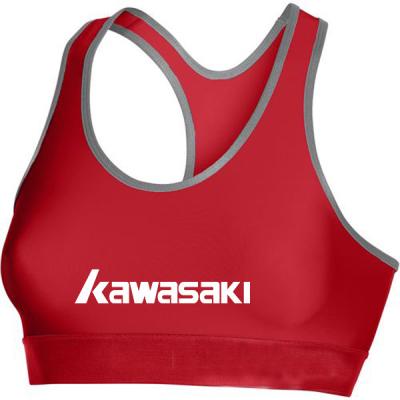 China Top selling wholesale 100 cotton or polyester customise cheerleading sports bra for sale