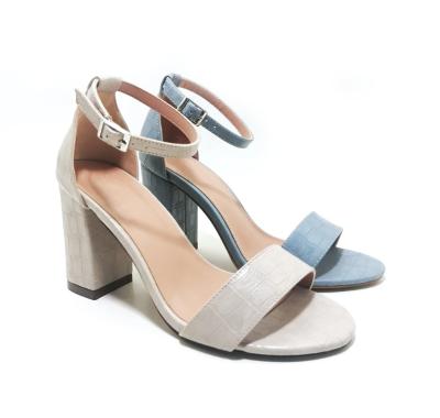 China customized Rhinestone Heeled Sandals Open Toe Stiletto Heel Type for sale