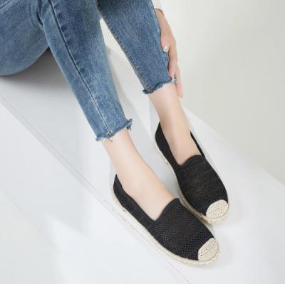 China Customized Espadrille pull on Shoes Cotton Lined Round Toe Shape for sale