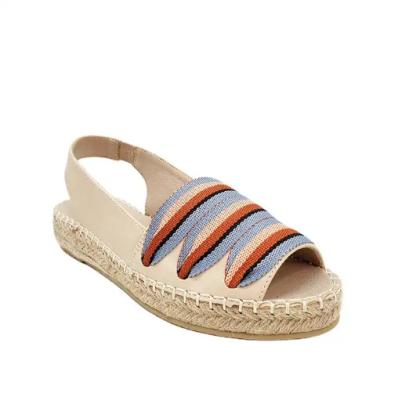 China Round Toe Espadrilles Shoes High Heel With Authentic Espadrilles Sole Material for sale