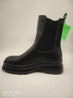 Китай Fashionable Black Women S Boot Shoes With Flat Heel продается