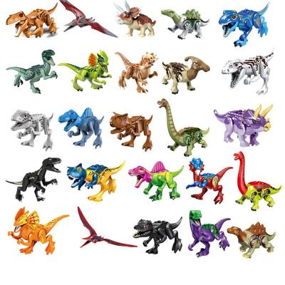 China Blocks Jurassic Dinosaurs Small Tyrannosaurus T-Rex Pteranodon Than Action Number Building Block Juguetes Kid Toys for sale