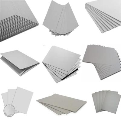 China 1500g Grey Cardboard Paper Anti Curl sin recubrimiento a prueba de humedad en venta