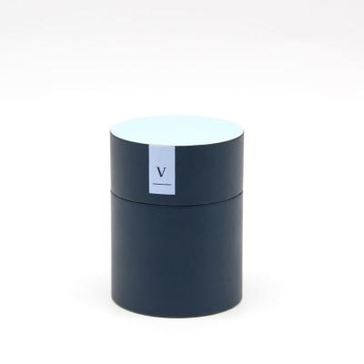 China Caja de empaquetado reciclada del tubo del papel de la cartulina para el empaquetado del café del té de las hojas intercambiables en venta