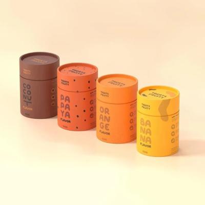 China Biodegradable Cardboard Cylinder Packaging Box Tubes With UV Coating for sale