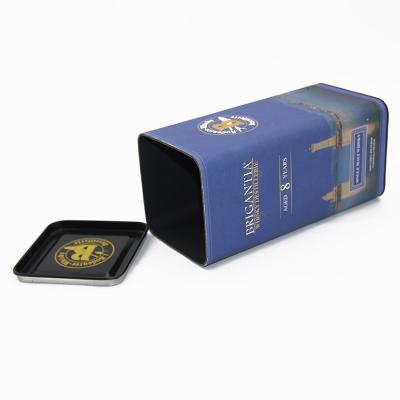 China Luxury Square Paper Tube Packaging Box For Coffee Bean Tea Wine for sale