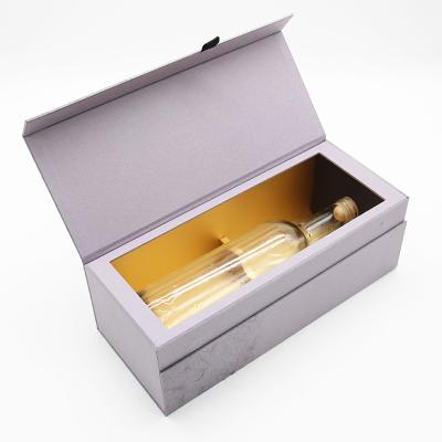 China Custom Wine Paper Box , Recycled Kraft Paper Luxury Cardboard Gift Boxes for sale