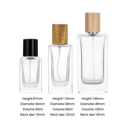 China Glass Luxury Perfume Bottle With Screen Printing Hot Stamping Surface for sale