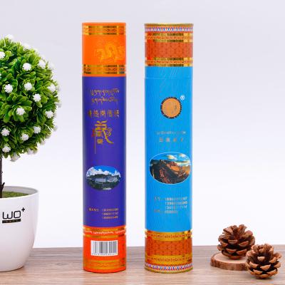 China Custom Cardboard Round Boxes Packaging Cylinder Box Incense Paper Tube Packing for sale