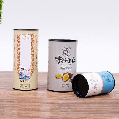 Китай Трубки цилиндра Eco трубки картона дружелюбной упаковывая с оловом для упаковки трубки бумаги чашки продается