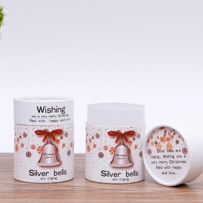 China Custom Round Empty Paper Tube Packaging Candle Biodegradable Cardboard Paper Tube Packaging for Candles à venda