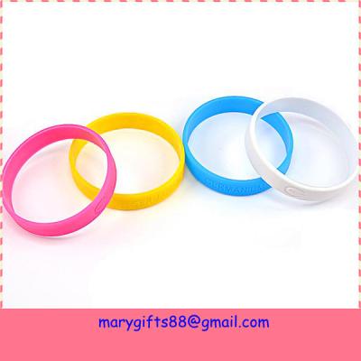 China manufacture custom thick silicone rubber bangles for sale