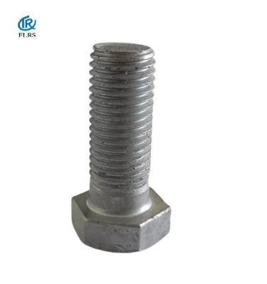 China Hot Dip Galvanized Hex Head Bolt High Strength Carbon Steel Bolt Full Thread for sale