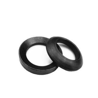 China Black Carbon Steel Spherical Washers Conical Seats DIN 6319 Type C / D / G For Building for sale