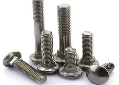 China Round Head Square Neck Bolt , Carbon Steel / Stainless Steel Roundhead Bolt for sale