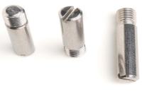 China Wear Resistant Stainless Steel Fasteners / Slotted Headless Screw With Shank for sale