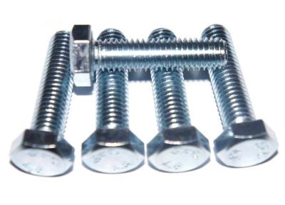 China Carbon Steel Fastener , Colorful Zinc Plated / Galvanized Hex Bolts for sale