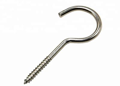 China Zinc Plating Self Tapping Wood Screws CS / SS Made With Open Eye Hook for sale