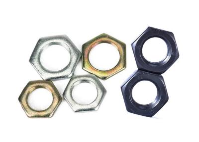 China Unchamfered Hexagon Thin Nut , 4.8 6.8 Grade Thin Lock Nuts DIN Standard for sale