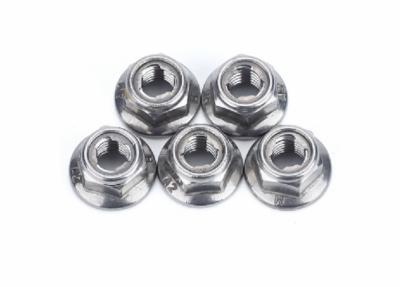 China 8 10 Grade Metal Hexagon Lock Nut Prevailing Torque Type With Flange for sale