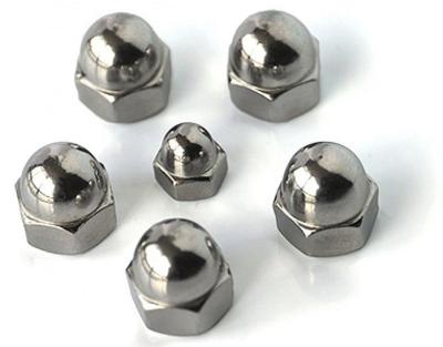 China Galvanized Hexagon Lock Nut , Stainless Steel / Carbon Steel Domed Cap Nut for sale