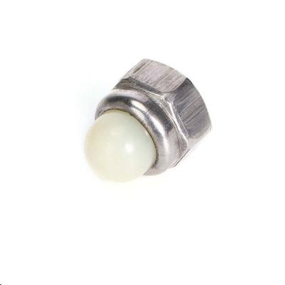 China DIN 986 Prevailing Torque Type Hexagon Domed Cap Nut With Non - Metallic Insert for sale