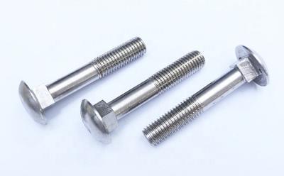 China Carbon Steel / Stainless Steel Round Head Carriage Bolt M4 - M52 With Square Neck for sale
