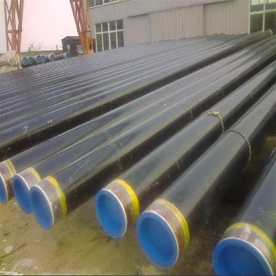 China Black Painted ASTM A53 Bevel End ERW EFW Steel Pipe for sale