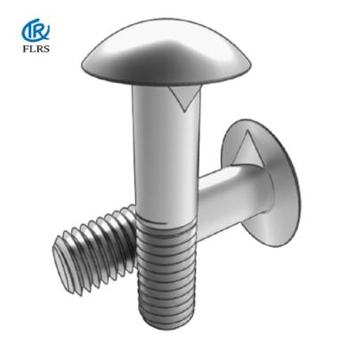 China BSW Thread Metal Building Alloy Steel Round Head Bolt for sale