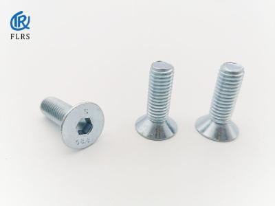 China Zinc Plated Carbon Steel Countersunk Head Bolt Full Thread for sale