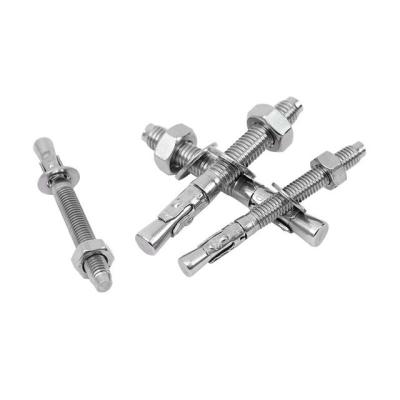 China Plain SS M10 M16 M24 Wedge Anchor Bolt / Anchor Expansion Bolts for Concrete for sale