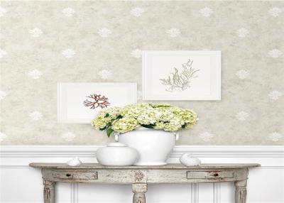 China Moisture Resistant Country Style Wallpaper Elegant With Flower Pattern for sale
